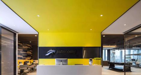 3000㎡中關(guān)村通航大廈辦公樓，材料和空間的對話！